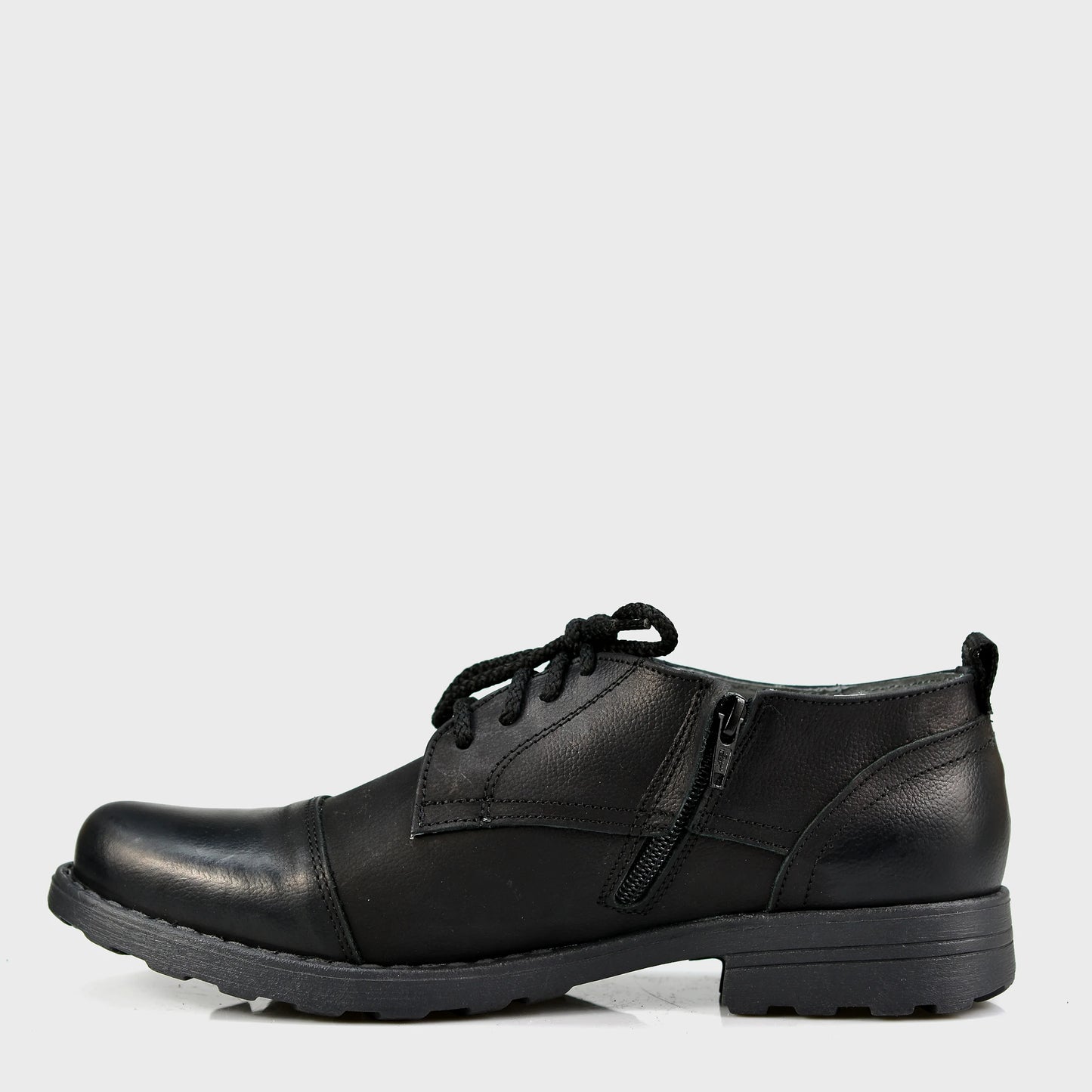 Czarne skórzane półbuty męskie – Paul | Jordan Handmade Shoes