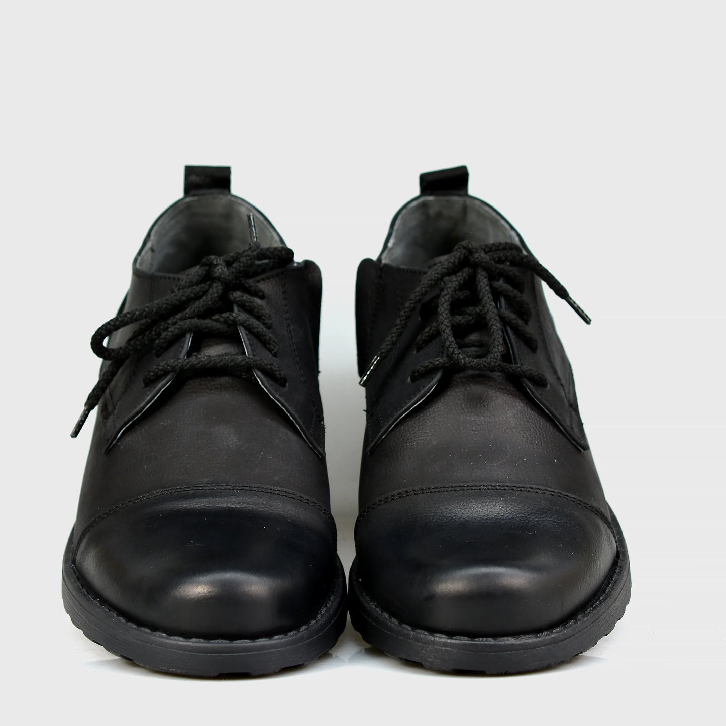 Czarne skórzane półbuty męskie – Paul | Jordan Handmade Shoes
