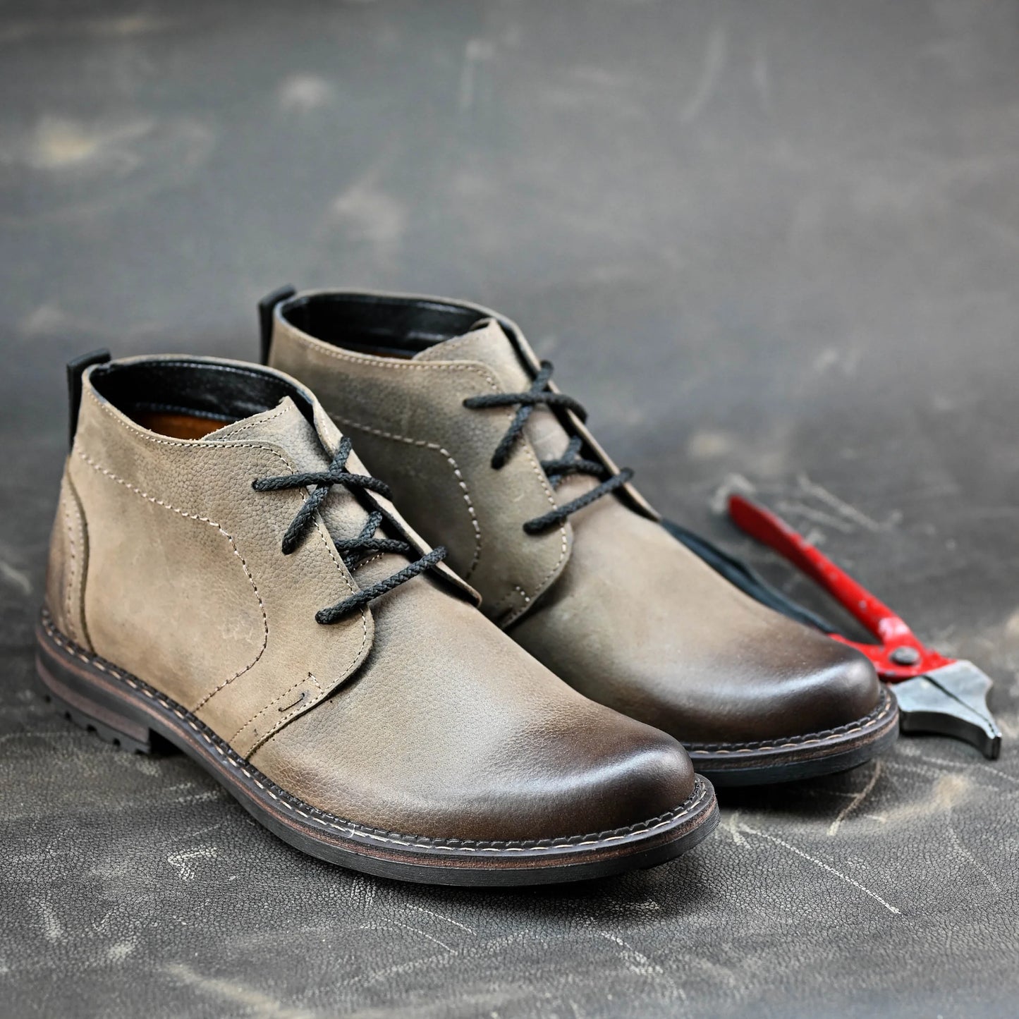 Sztyblety męskie skórzane brązowe – Hawk | Jordan Handmade Shoes