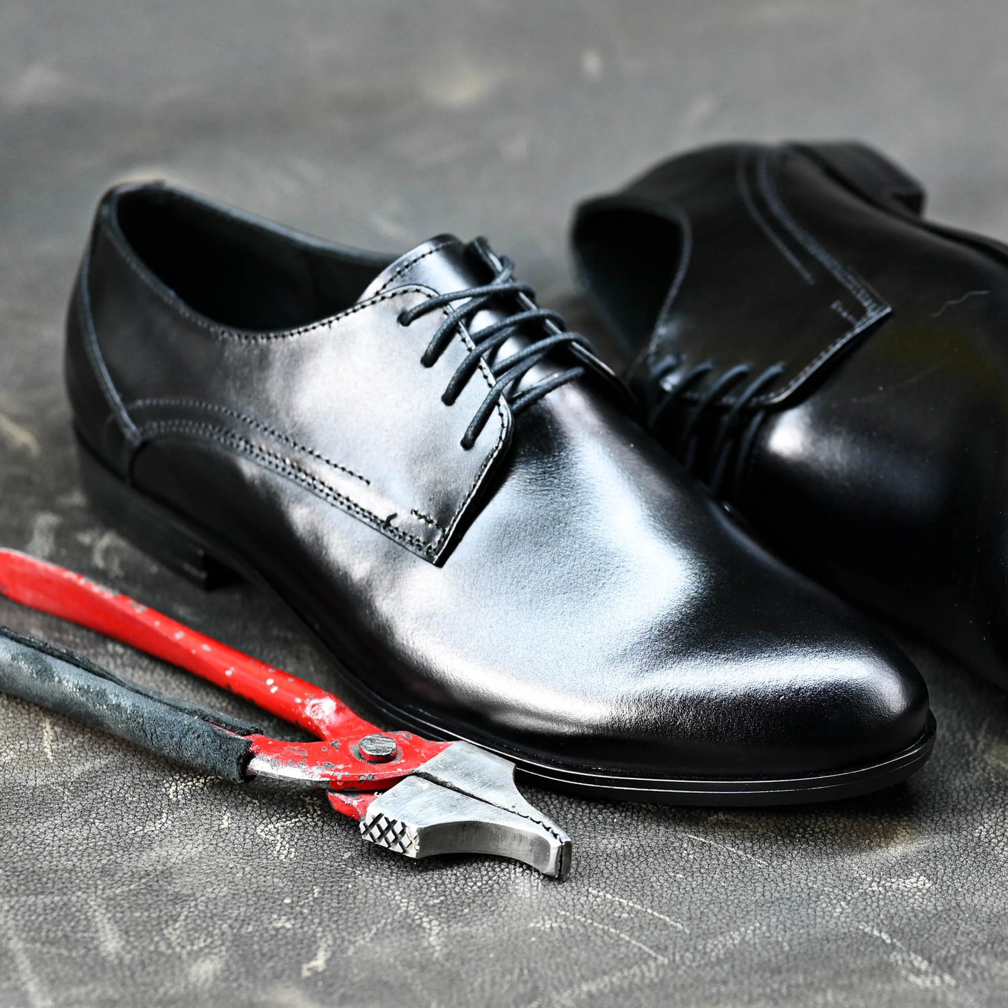 Czarne skórzane półbuty męskie – Milano | Jordan Handmade Shoes