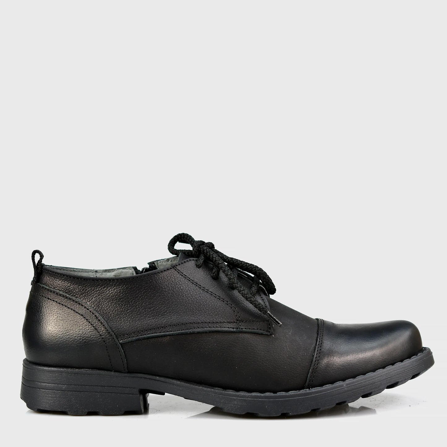 Czarne skórzane półbuty męskie – Paul | Jordan Handmade Shoes