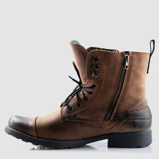 Sztyblety męskie skórzane brązowe – Alex | Jordan Handmade Shoes