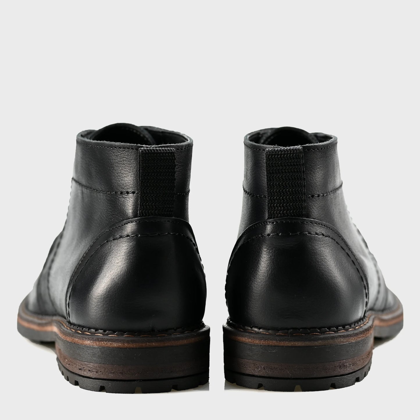 Sztyblety męskie skórzane czarne – Hawk | Jordan Handmade Shoes