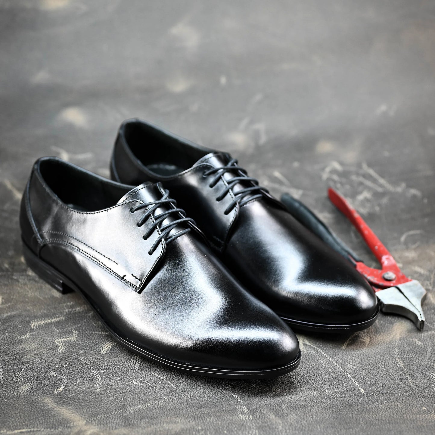 Czarne skórzane półbuty męskie – Milano | Jordan Handmade Shoes