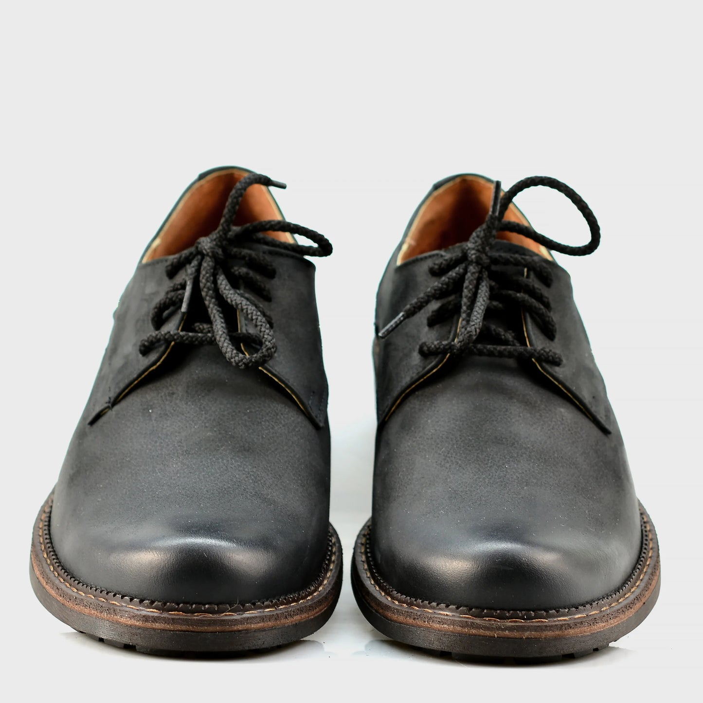 Czarne skórzane półbuty męskie – Aldo | Jordan Handmade Shoes