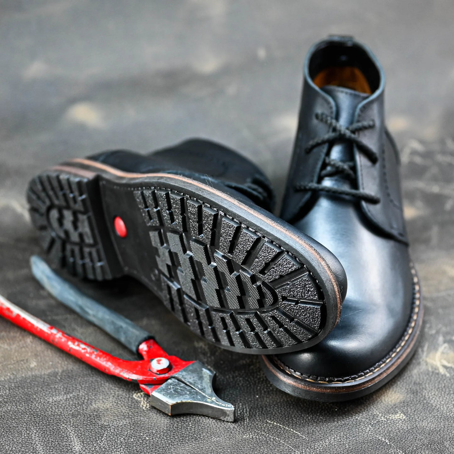 Sztyblety męskie skórzane czarne – Hawk | Jordan Handmade Shoes
